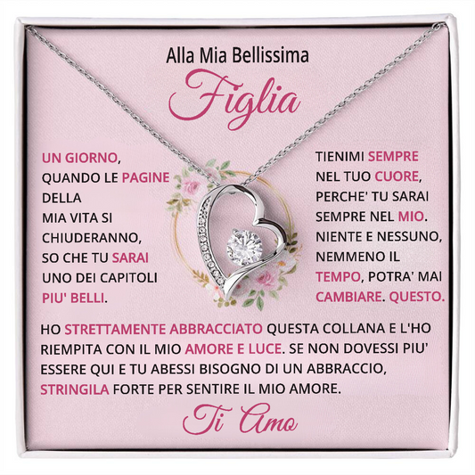 A Mia Figlia - Collana con Cuore