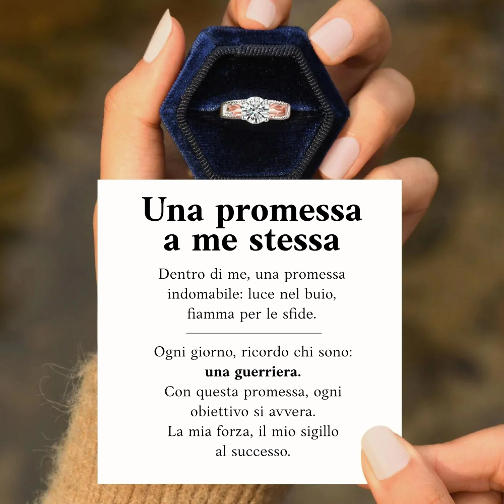 Anello  "Promessa a me stessa"